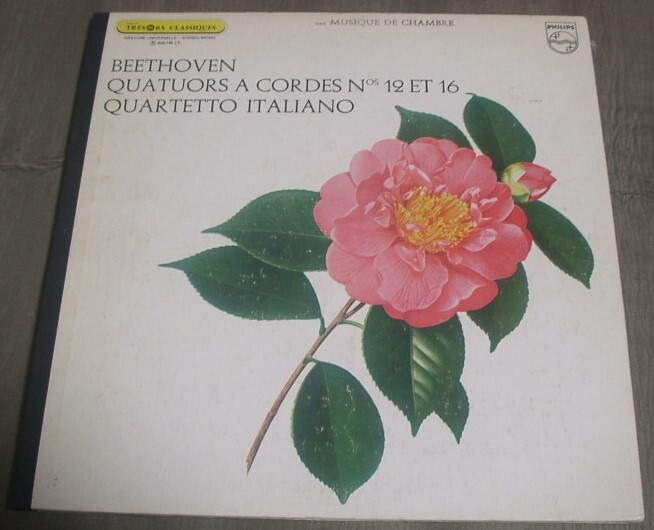 イタリア弦楽Qt/ベートーヴェン弦楽四重奏曲12,16♪ 仏フィリップスステレオの画像1