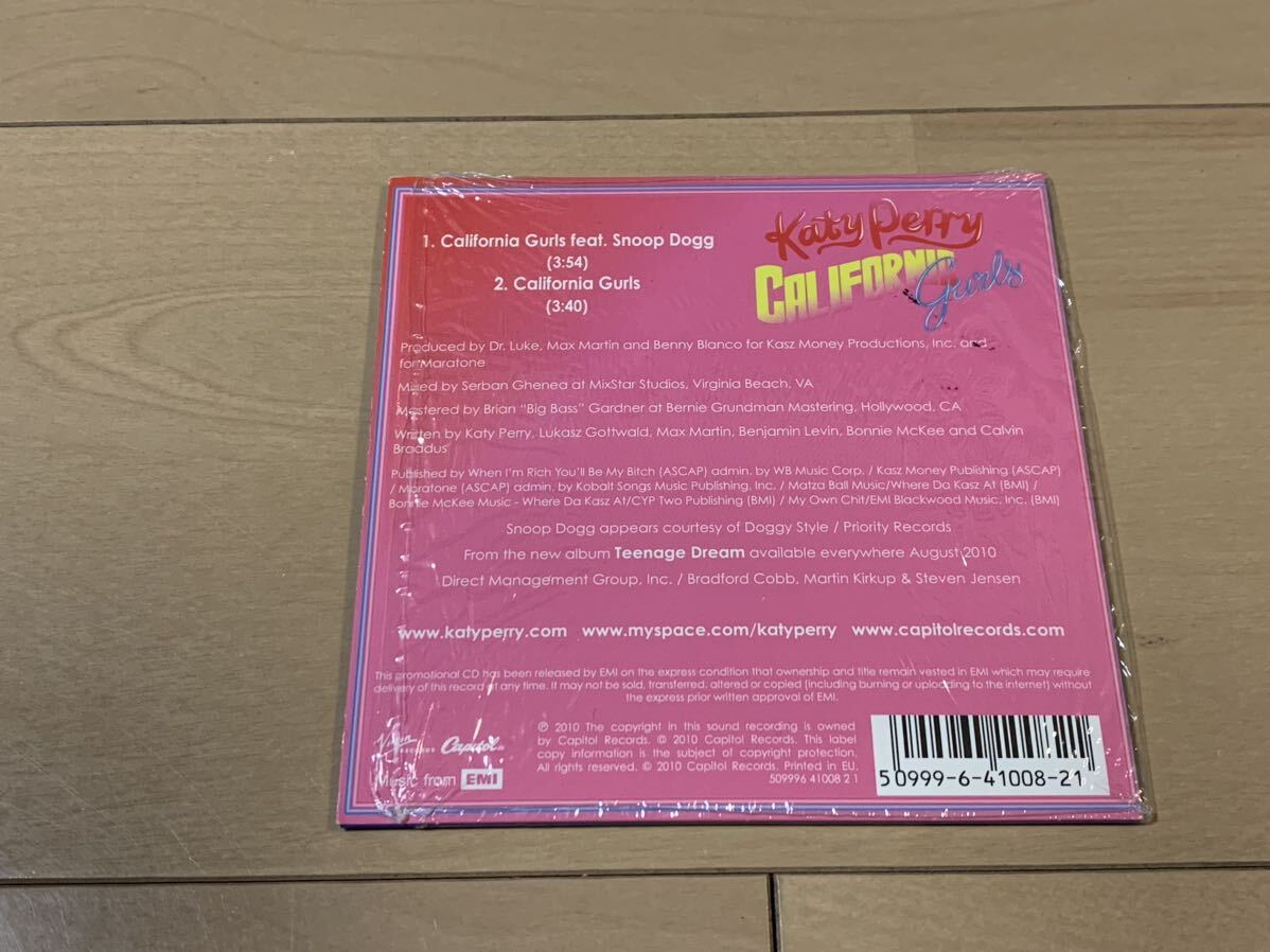 プロモ用 ケイティ ペリー カリフォルニア ガールズ PROMO ! FACTORY SEALED KATY PERRY CALIFORNIA GIRLS EMI MUSIC JAPAN シングルCD_画像2