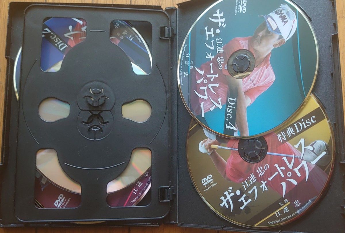 江連忠のザ・エフォートレスパワー ゴルフレッスン動画DVD5枚 江連忠のザ・エフォートレスパワー ゴルフレッスン動画DVD5枚