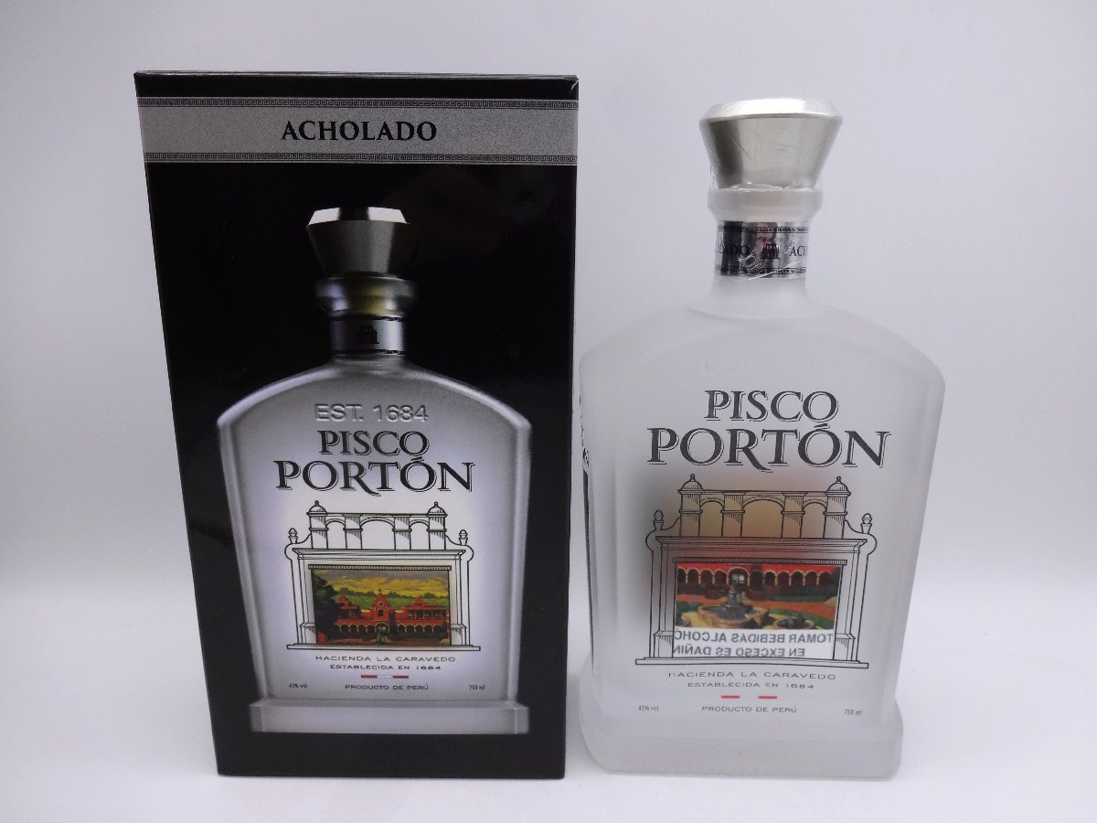 *^K5123_1 PISCO PORTON ACHOLADO Pisco poru ton achola-do