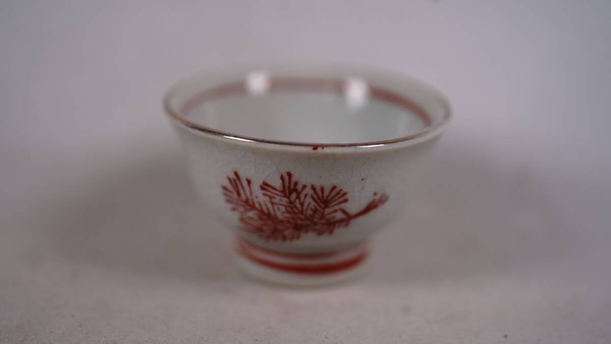 -5 唐物 白瓷 湯呑み 6点 茶道具 煎茶道具 日本古美術 古玩 日本アンティーク サイズ：5.6x5.6x3.6cmの画像5