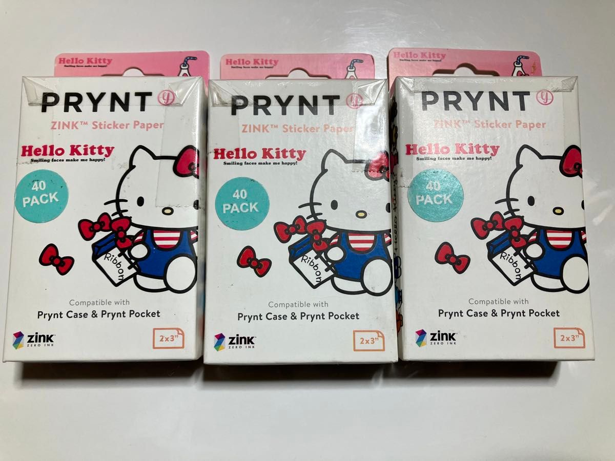 新品未開封♪ PRYNT POCKET HELLO KITTY 40枚×3計120枚♪ ハローキティ　