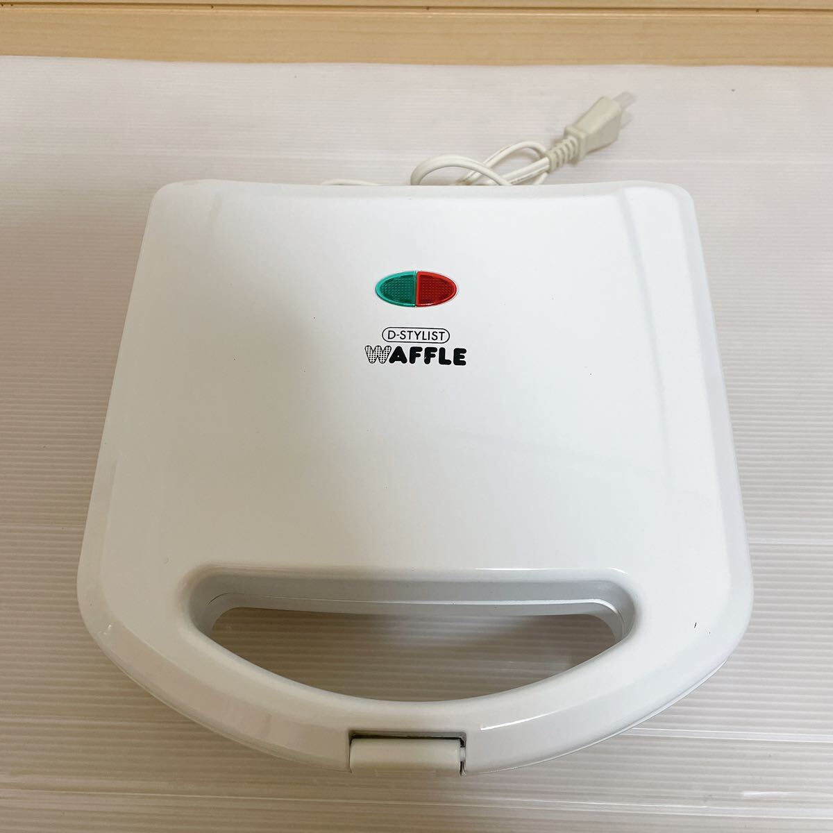 1円〜 展示品 未検品 D-STYLIST W WAFFLE MAKER ダブルワッフルメーカー ホワイト 株式会社ピーナッツクラブ A-434_画像5