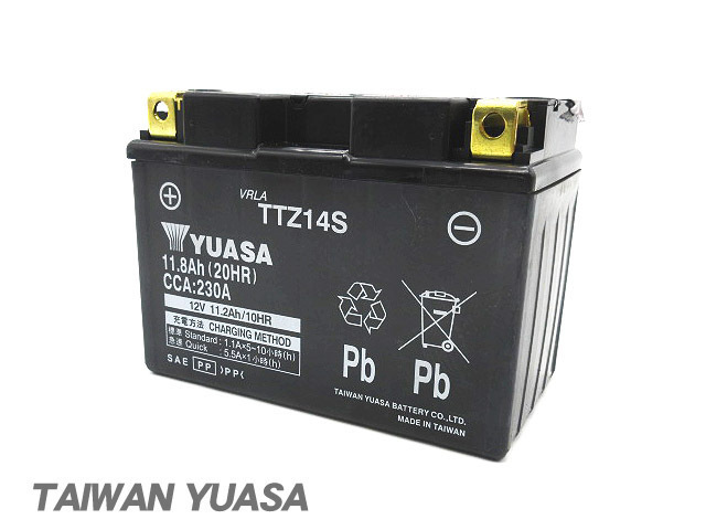 台湾ユアサバッテリー YUASA AGM TTZ14S ◆YTZ14S FTZ14S GTZ14S VTZ14S 互換 CB1300SF SC54 CB1300SF SC40後期 CTX1300 VT1300の画像3