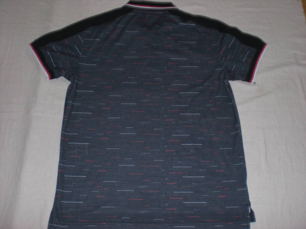 ATHLETAアスレタ・黒×グレー 半袖ポロシャツ(M) USED美品  の画像5