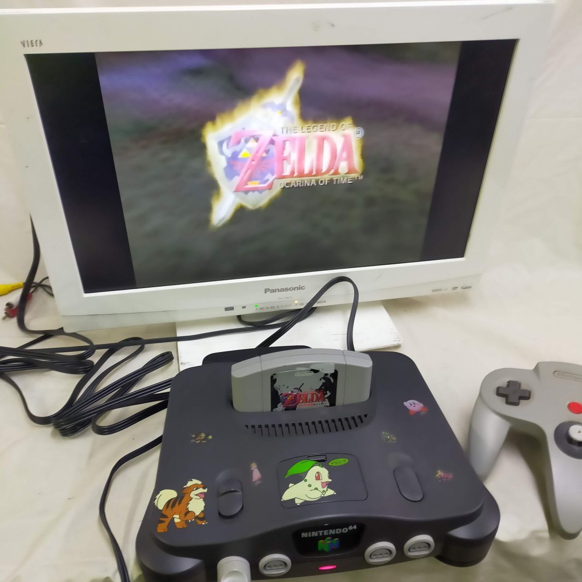 [ out box attaching nintendo 64] operation possibility Nintendo64 body NUS-001 13 point game machine retro dual hero z Pro mah-jong ultimate 64 Pokemon Stadium 