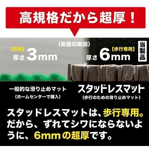 船の滑り止めマット 90cm×6m グレー 原反ロール 高規格6mm厚 安全用 デッキマット デッキシート 漁船 マリン PVC_画像5