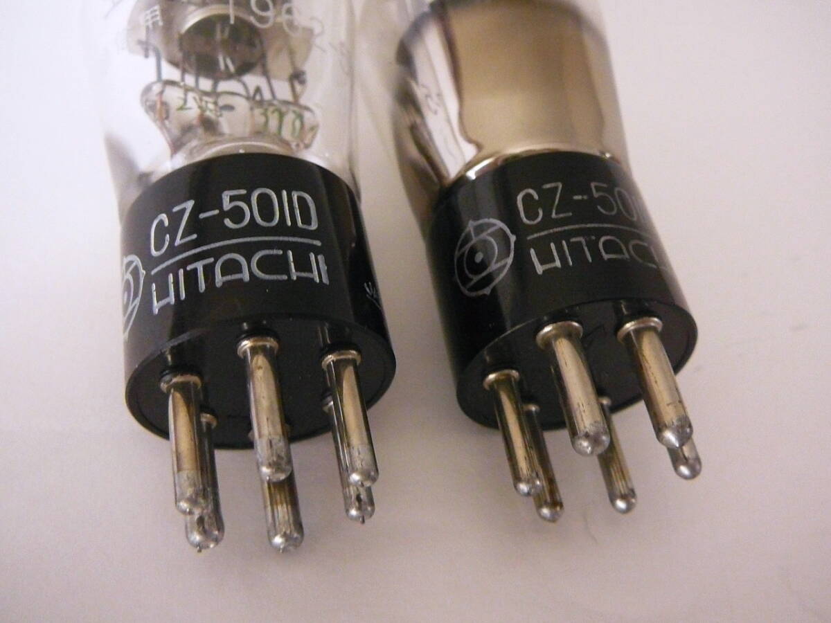真空管　日立　CZ501D　電圧増幅管　和製　WE310A 　2本　導通確認済_画像3