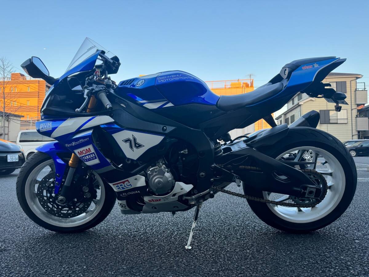 YZF R1 2015年 プレスト正規カナダ仕様 19500 KM 令和7-03月車検 ETC有　アクラポビッチマフラー 東京個人出品_画像3