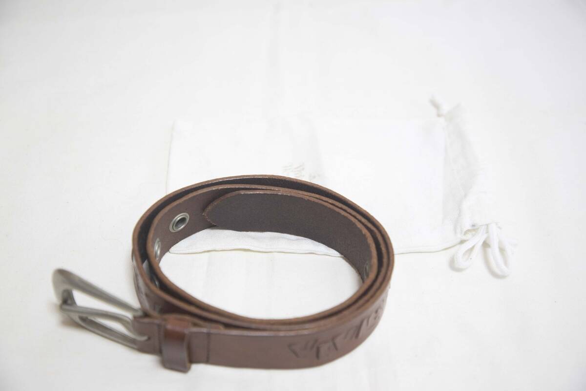 ☆ Viviennewestwood/Logo -Capered Chate Leather Belt/Brown/Antuine Case с подлинным случаем ☆