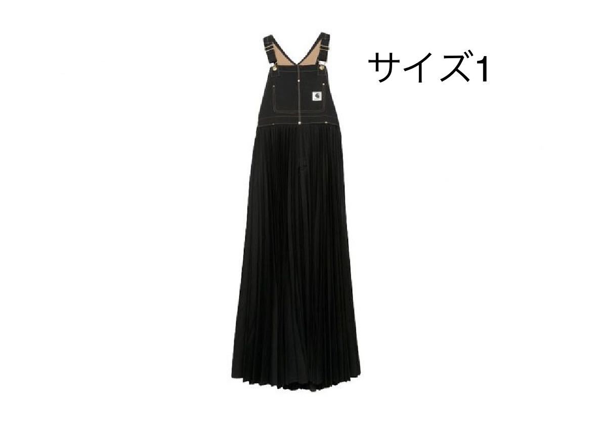 サイズ 1 Sacai Carhartt WIP Suiting Bonding Dress 黒 サカイ サイズ 1 Sacai Carhartt WIP Suiting Bonding Dress 黒 サカイ