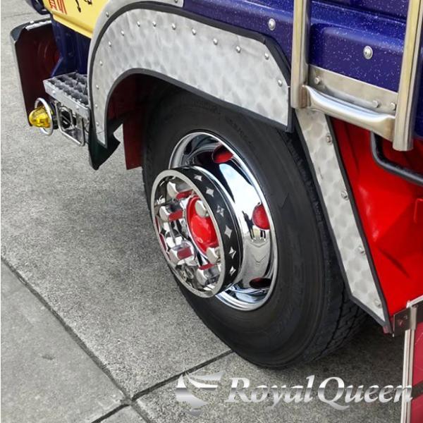 【新商品♪ ホイールステップ(ダイヤ) JIS方式 6穴 17.5インチ用】 デュトロ エルフ アトラス等 RoyalQueen【RQHS23】の画像2