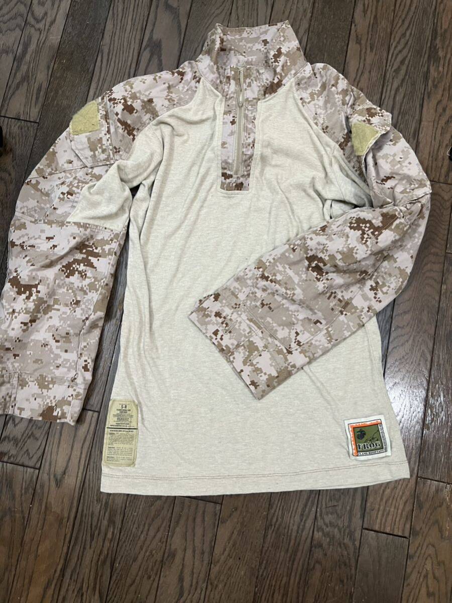 海兵隊 MARPAT FROG デザート USMC FROG コンバットシャツ、コンバットパンツ　セット