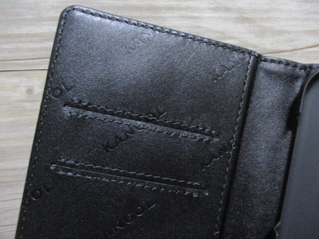 iPhone11 Pro★KANGOL カードポケット 即決 送料無料 アイフォン スマホ エコレザー 携帯 手帳型 ケース カバー カンゴール ブラック 黒 H2
