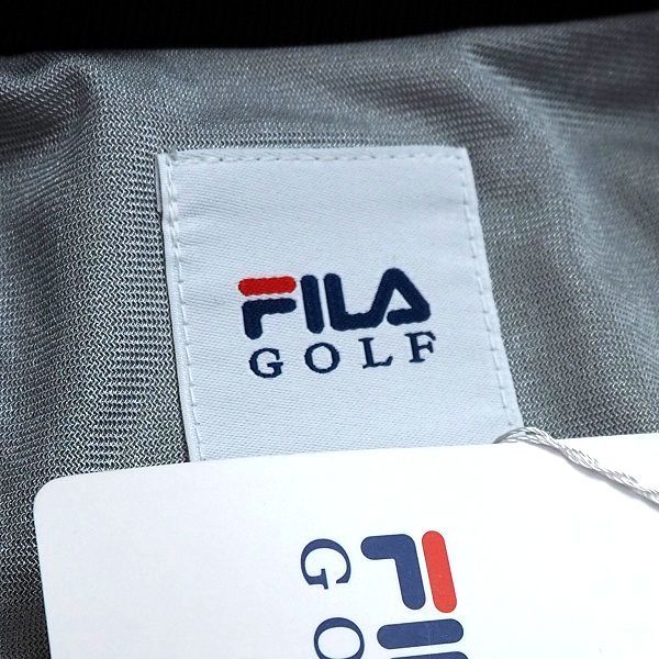 P996 新品 FILA GOLF フィラ ゴルフ 裏起毛 Vネック 2WAY スニード ジャケット ブルゾン 袖脱着可能 蓄熱 M ネイビー_画像5