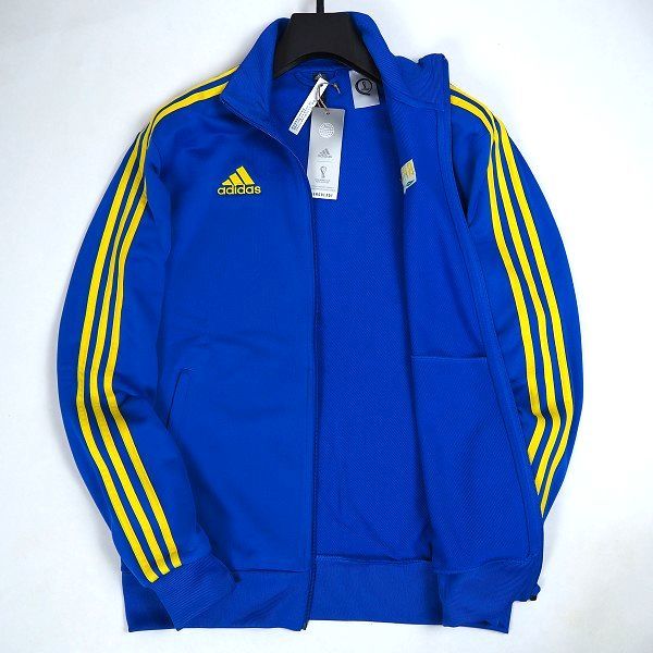 P741 新品 adidas アディダス FIFAワールドカップ 2022 ブラジル代表 トラック ジャケット ジャージ ３ストライプス L_画像2