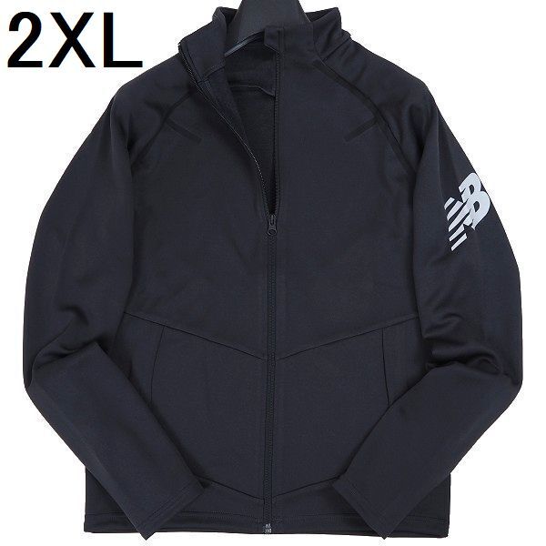 R264 new goods New Balance New balance Golf full Zip stretch jacket jersey big Logo 2XL dark gray 