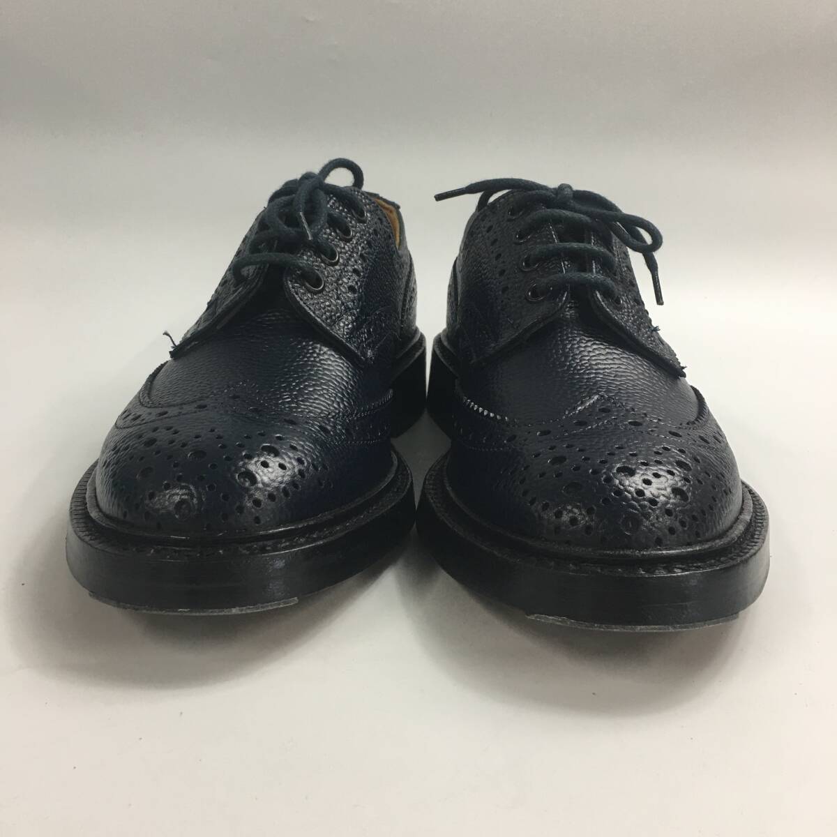 ★E02437/TRICKER'S トリッカーズ/ビジネスシュー/ドレスシューズ/ネイビー/箱・付属品付の画像5