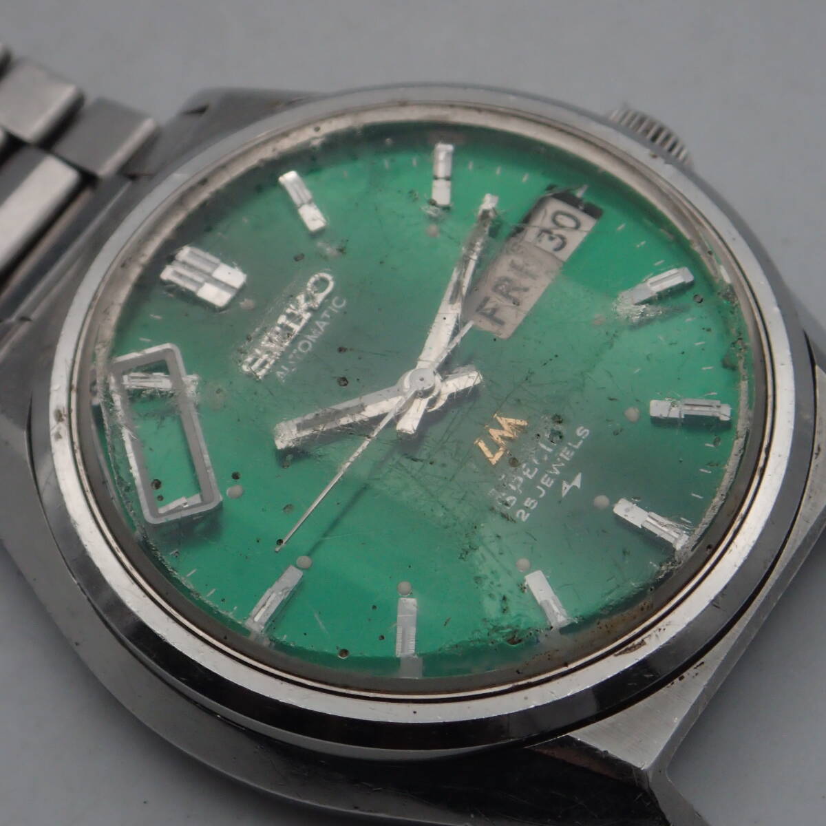 え01045/SEIKO セイコー/LM ロードマチック/スペシャル/自動巻/メンズ腕時計/25石/カットガラス/5216-7000/ベルト・パーツ外れ_画像9