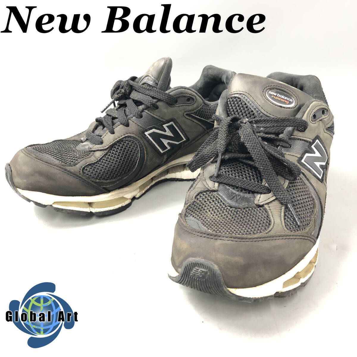 ★E02034/New Balance ニューバランス/スニーカー/USA/MR2002B/27.5㎝/ブラック_画像1