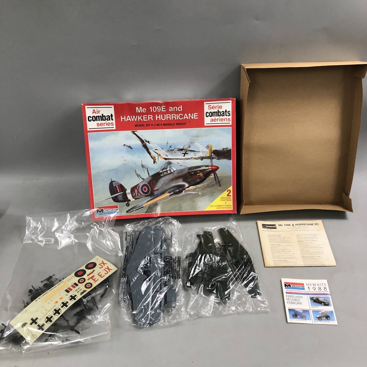 ★E03136【未組立品】モノグラム/プラモデル/P-47Dサンダーボルト/F4U-4 コルセア/Ju87G-1スツーカ 等/まとめて/計7点セット/箱傷み有_画像9