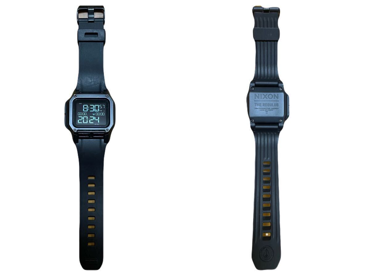 NIXON THE LEGULUS ニクソン レグルス デジタル 腕時計 ブラック 防水 稼働品 基本動作確認済み 少し使用感ありの画像10
