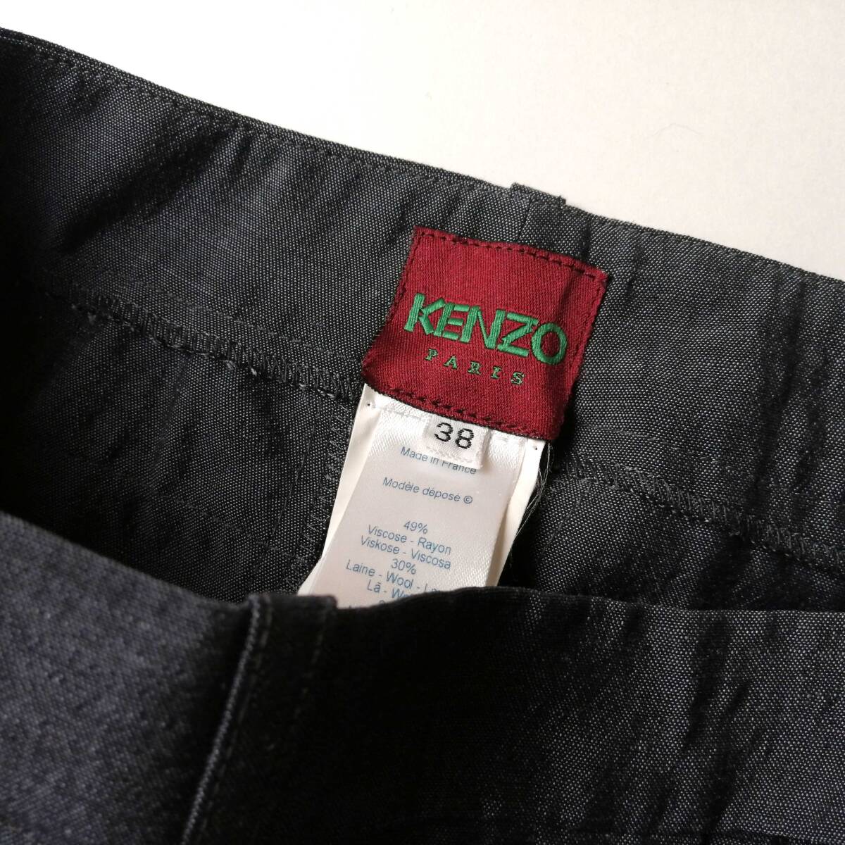 フランス製 KENZO ケンゾー パンツ スラックス ウールパンツ サイズ38 24-0325bu02_画像2