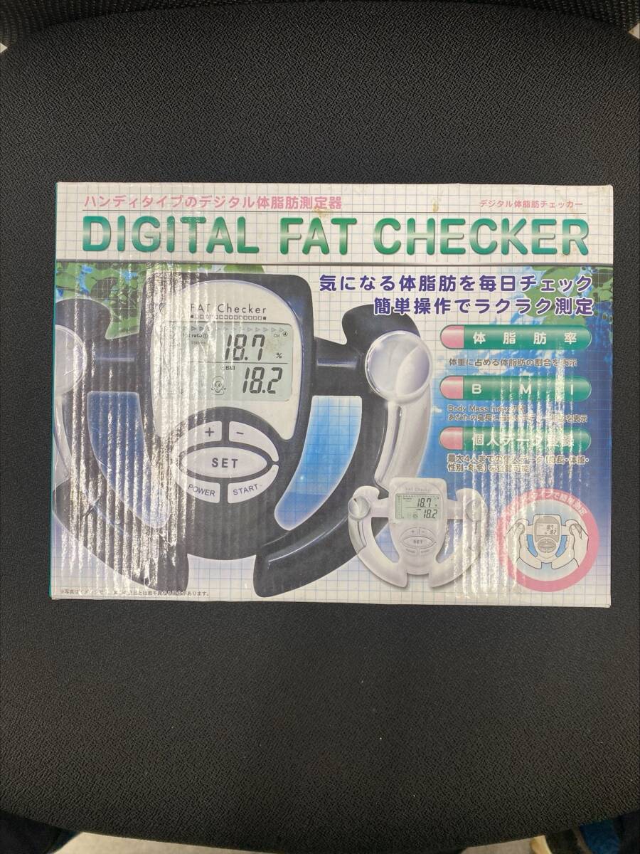 **3889 unused goods DIGITAL FAT CHECKER body fat . checker white BMI health appliances digital body fat . measuring instrument present condition storage goods **