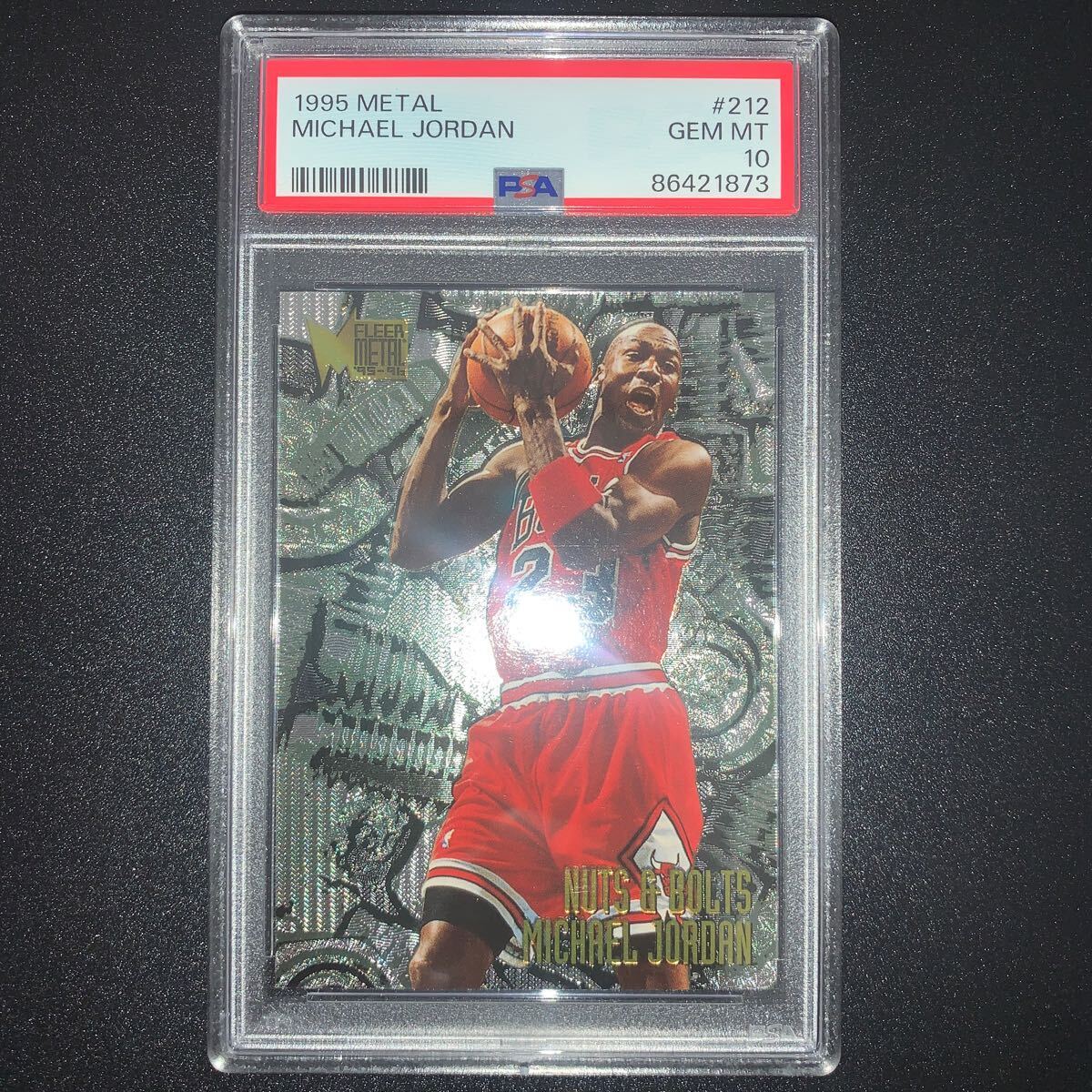 MICHAEL JORDAN 1995-96 FLEER METAL MICHAEL JORDAN PSA10 GEM MINT_画像1