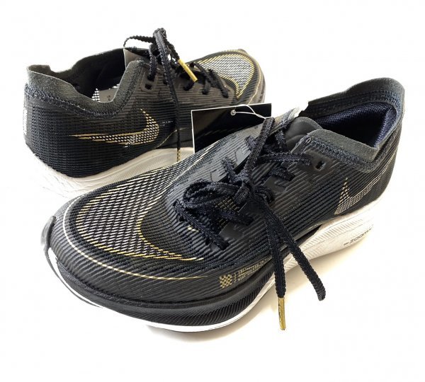 NIKE WMNS ZoomX VaporFly Next% 2 ナイキ ズームエックス ヴェイパーフライ ネクスト CU4123-001 黒金 23.0_画像1