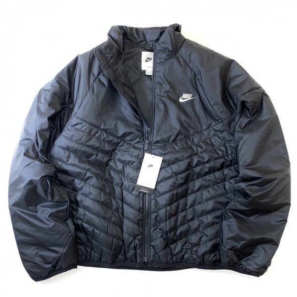 NIKE ナイキ 軽量 Therma-FIT ゆったり ウインドランナー 中綿 パファー ジャケット FB8196-010 黒 2XL_画像1