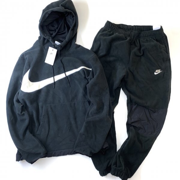 ★新品★NIKE ナイキ クラブ フリース フーディ & パンツ セット 上下 DQ4897 DQ4902 -010 黒 M_画像1