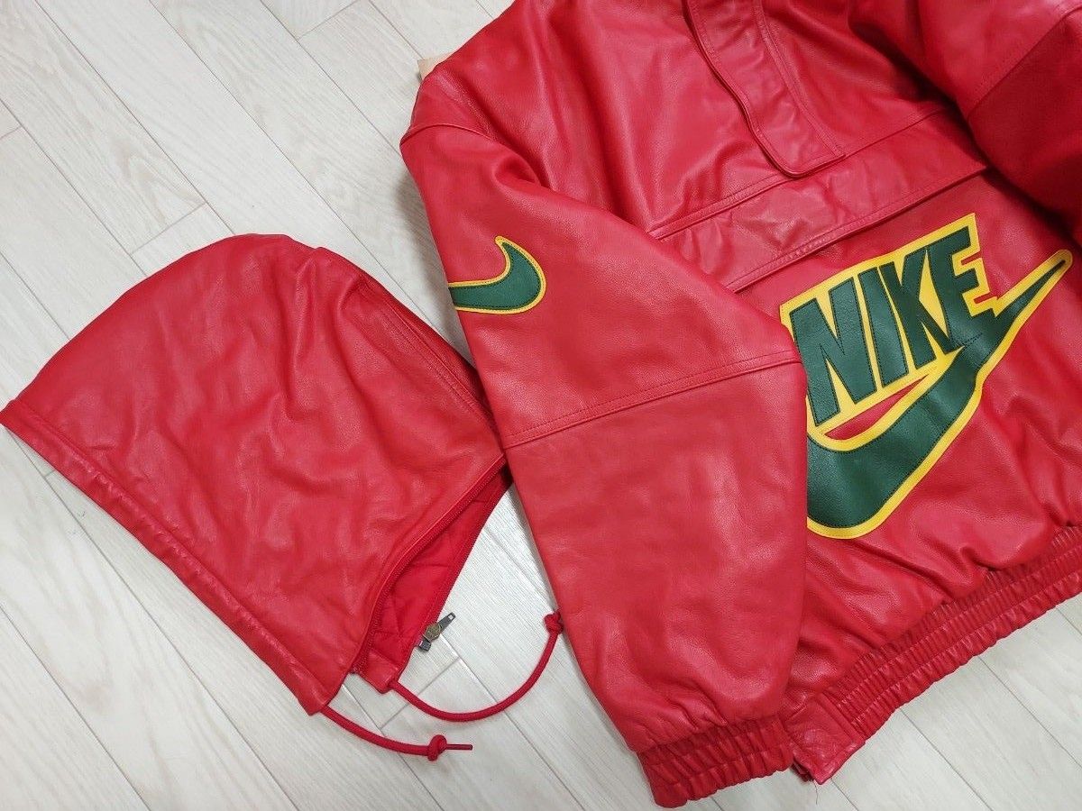 Supreme~ ×NIKE Leather Bomber Jacket Leather Anorak M Supreme~ ×NIKE Leather Bomber Jacket Leather Anorak M