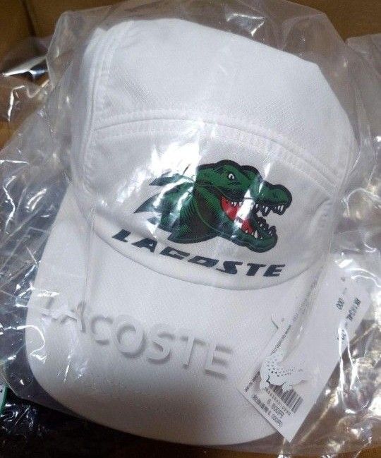 新品！~LACOSTE~ メドベージェフ シーズナルグラフィックプリントキャップ 帽子 ゴルフ テニス