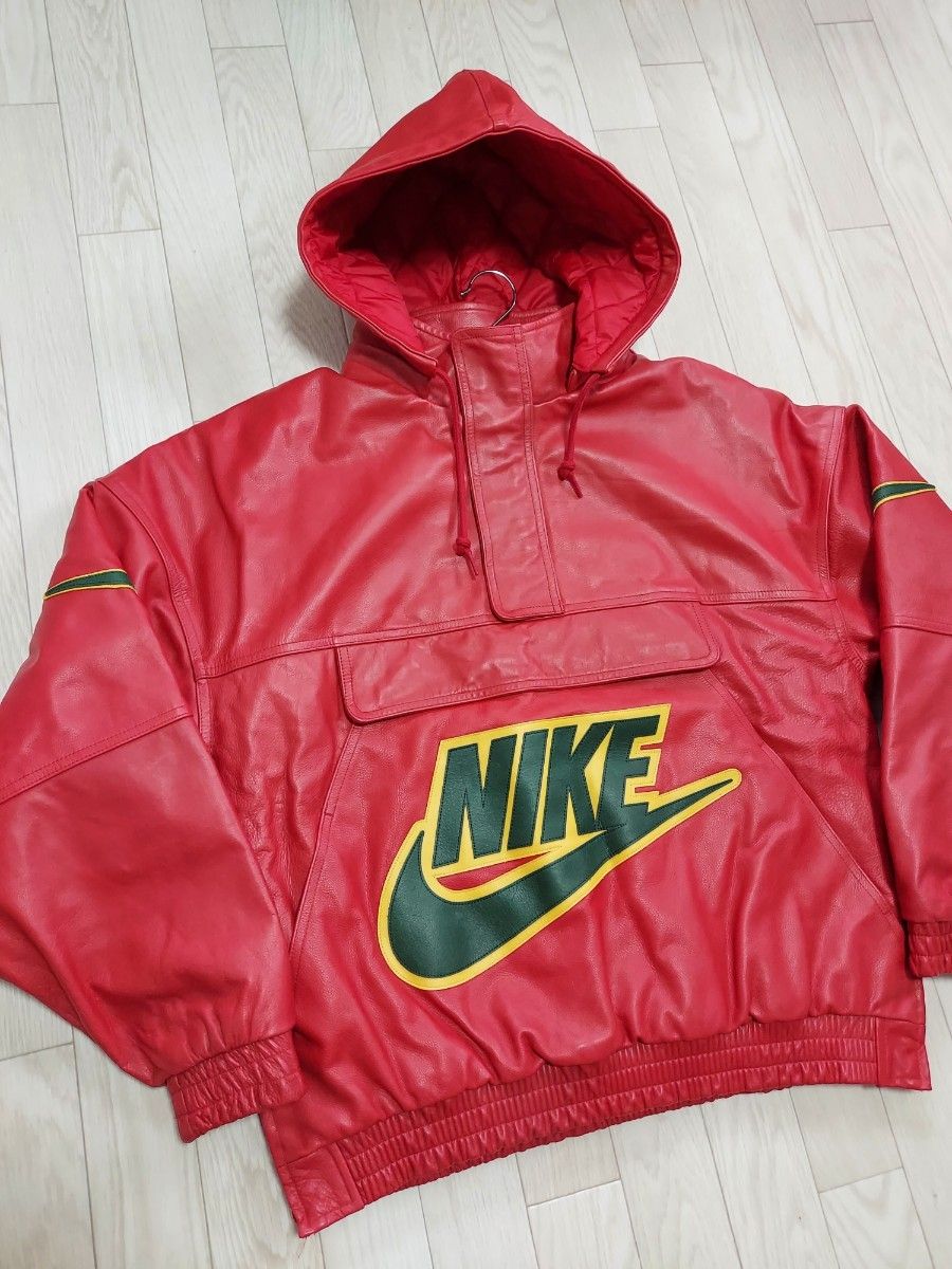 Supreme~ ×NIKE Leather Bomber Jacket Leather Anorak M Supreme~ ×NIKE Leather Bomber Jacket Leather Anorak M