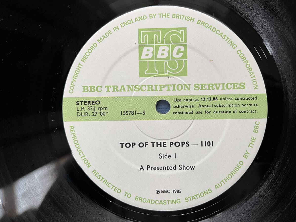 1985年【BBC TRANSCRIPTION SERVICES】 TOP OF THE POPS★ラジオ放送用盤_画像2