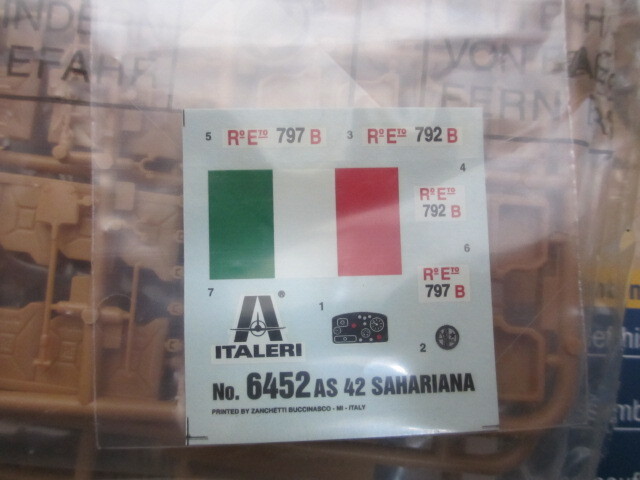 イタレリ 6452 1/35 イタリア カミオネッタ AS42 サハリアーナ　中古_画像6