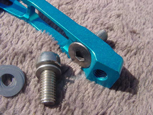 KCNC X7 CNC super light weight DISC BRAKE ADAPTERS PM160-PM180 BLUE new goods unused 