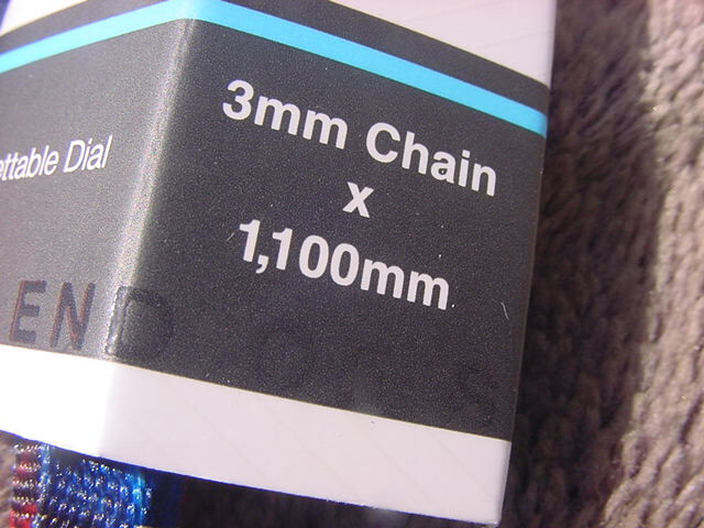 ADEPT C311 dial type 3㎜x1100㎜ Chain Lock 新品未使用 _画像3