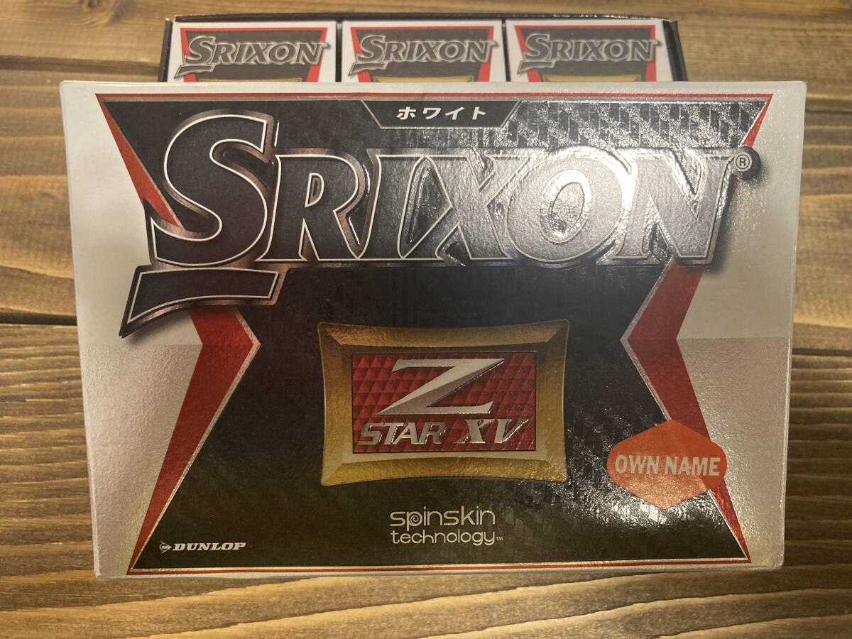 DUNLOP（ダンロップ）/　SRIXON Z-STAR XV（スリクソン）/ホワイト /６個 【送料無料】【未使用】【AMEXロゴ入り】_画像1