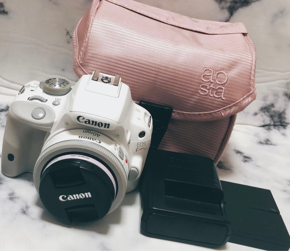 Canon EOS kiss X7 白 ホワイトボディパンケーキレンズ Canon EOS kiss X7 白 ホワイトボディパンケーキレンズ
