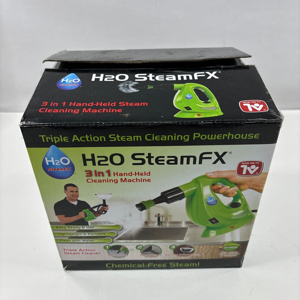 【新品 未使用】H2O スチームクリーナー SteamFX スチームFX ハンディスチームクリーナー グリーン 高圧洗浄 (914)_画像8