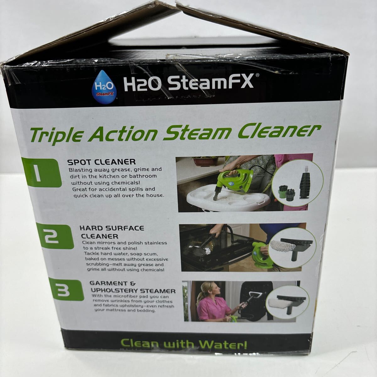 【新品 未使用】H2O スチームクリーナー SteamFX スチームFX ハンディスチームクリーナー グリーン 高圧洗浄 (914)_画像10