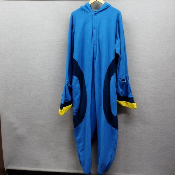 C764 DISNEY Disney костюм мульт-героя пижама комбинезон все в одном маскарадный костюм герой становится .. костюмированная игра do Lee оттенок голубого рыба унисекс 
