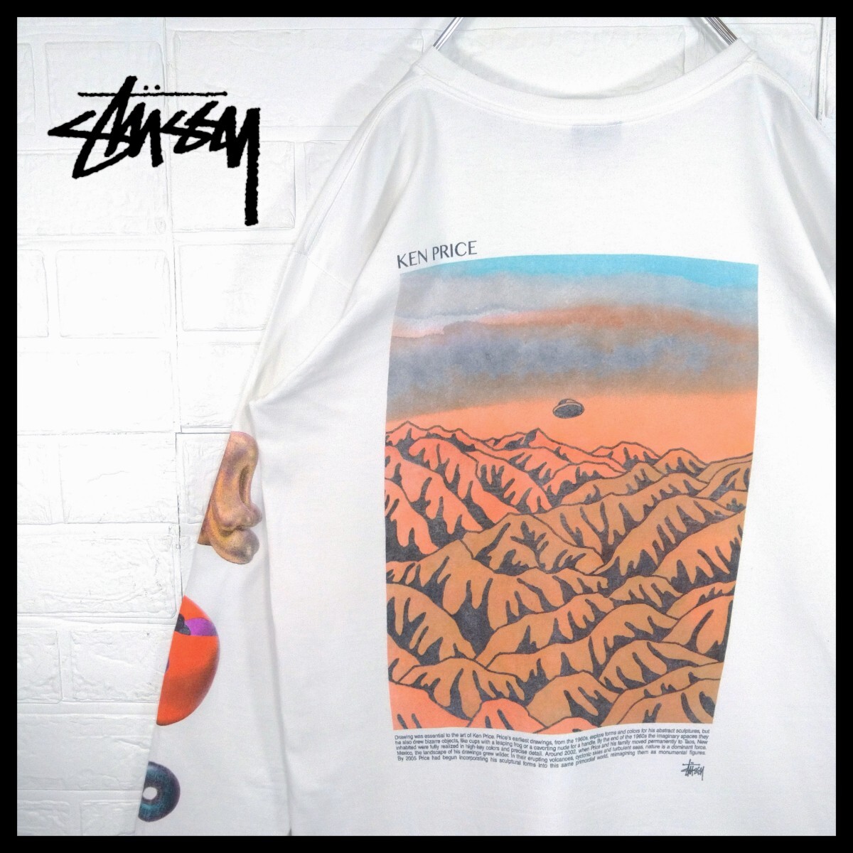 [STUSSY]ken price сотрудничество UFO градация long T