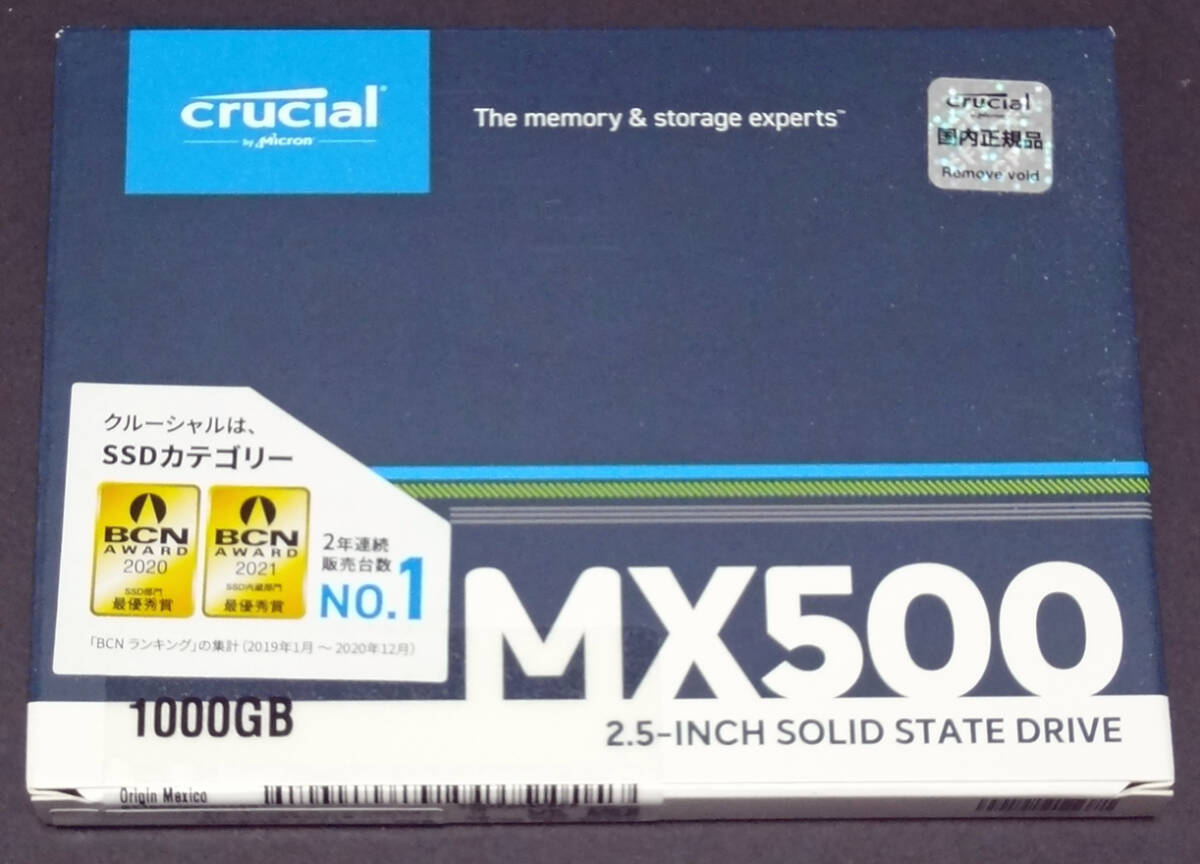 ☆　[未開封品] crucial MX500 CT1000MX500SSD1/JP ☆