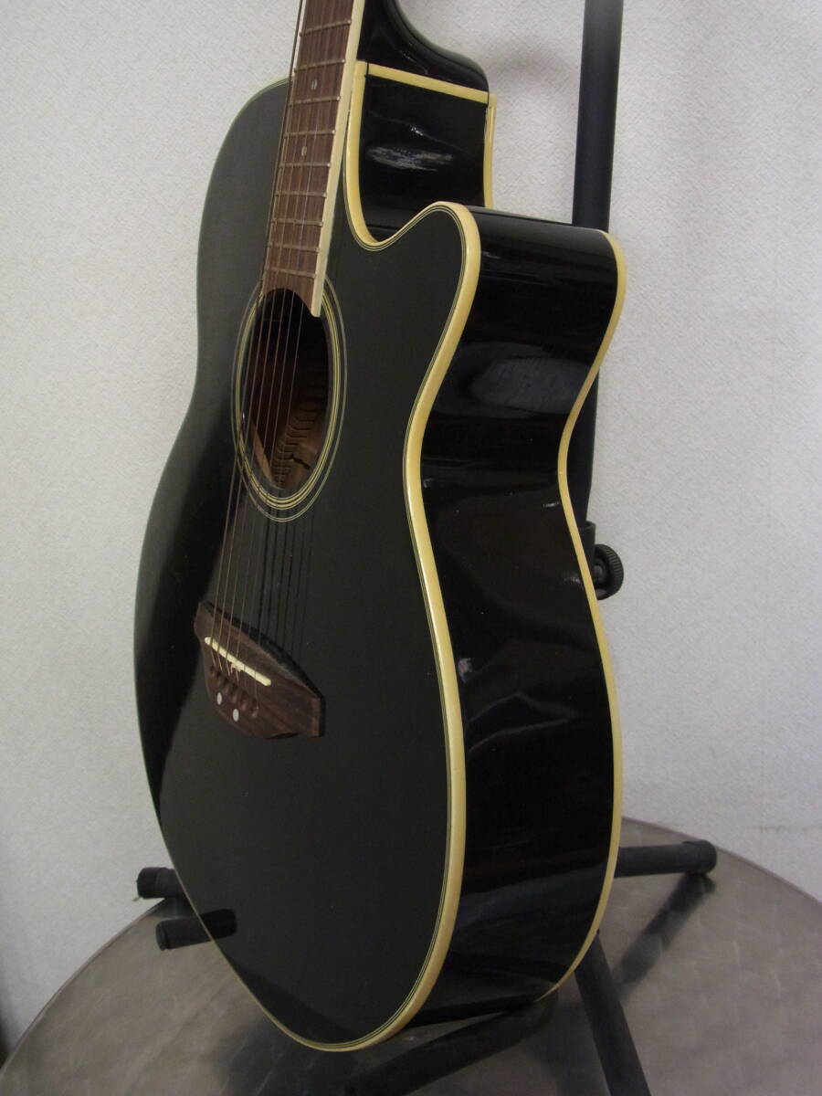 メイビス/mavis CS-100E BLK エレアコギター エレキアコースティックギター 黒/ブラック系の画像5