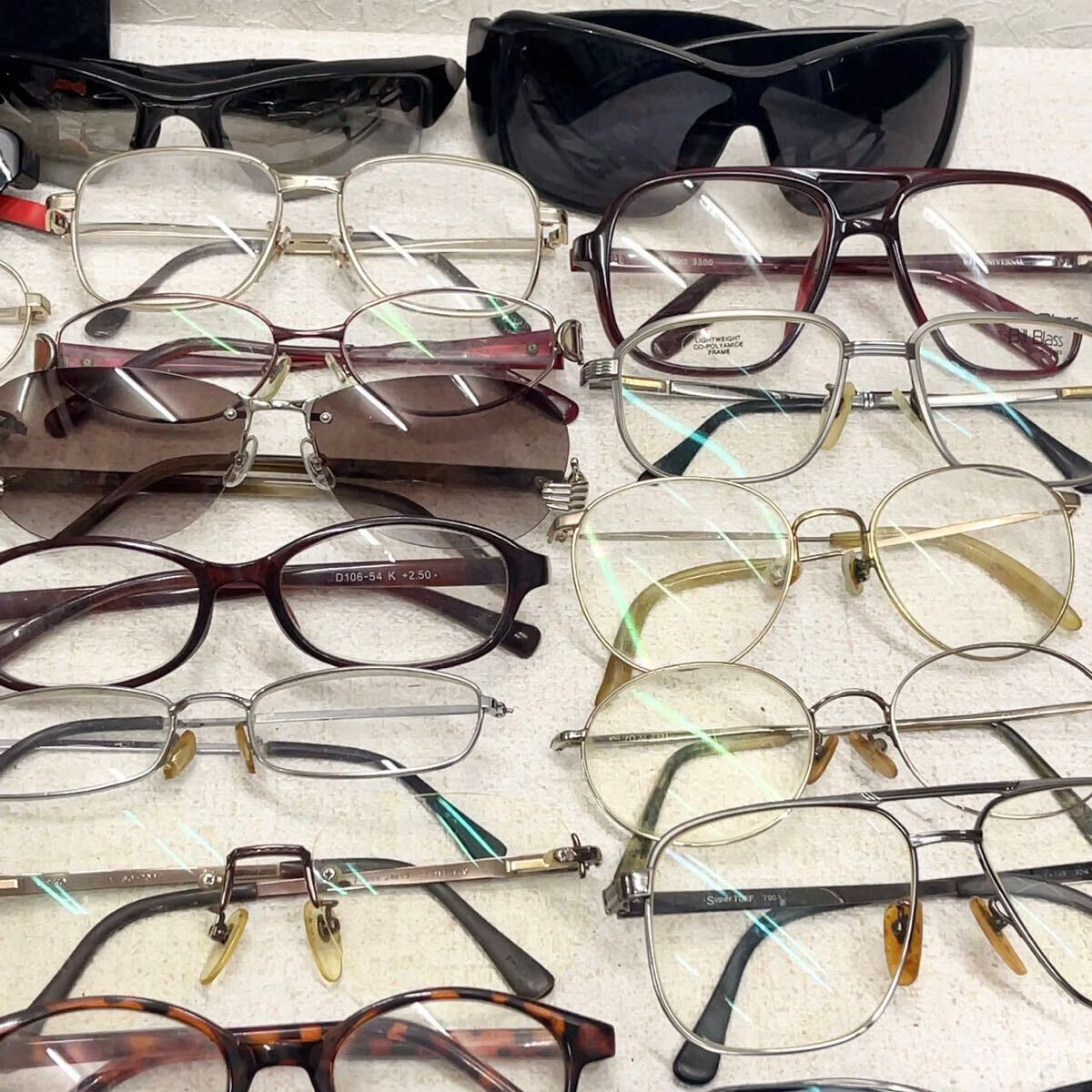 1円 メガネ サングラス 眼鏡 40点まとめ 大量セット ブランド多数 ヴィンテージ レトロ アンティーク ケース付き 現状品 メンズ レディース_画像7