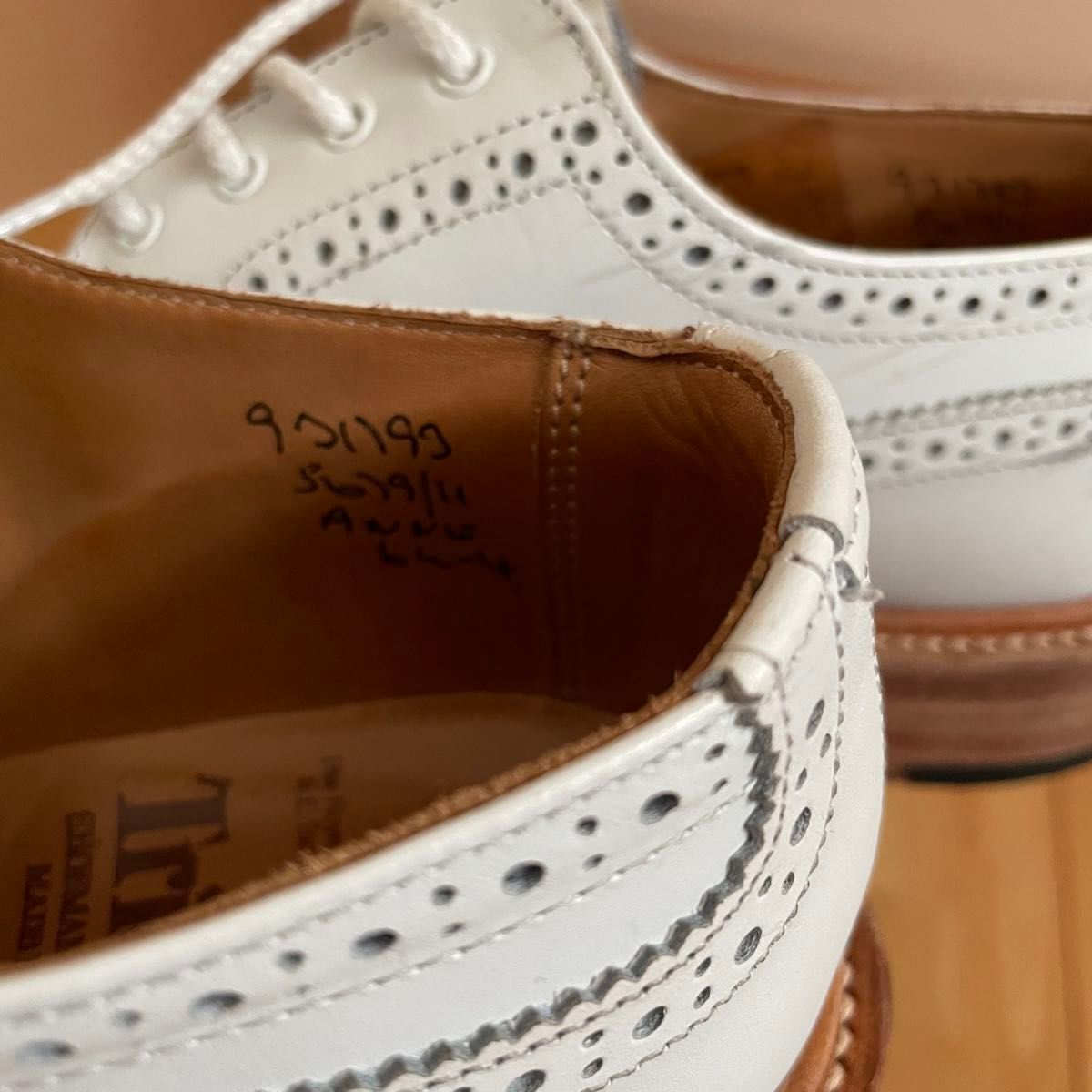 Tricker's トリッカーズ ANNE BROGUE SHOE 白 ホワイト