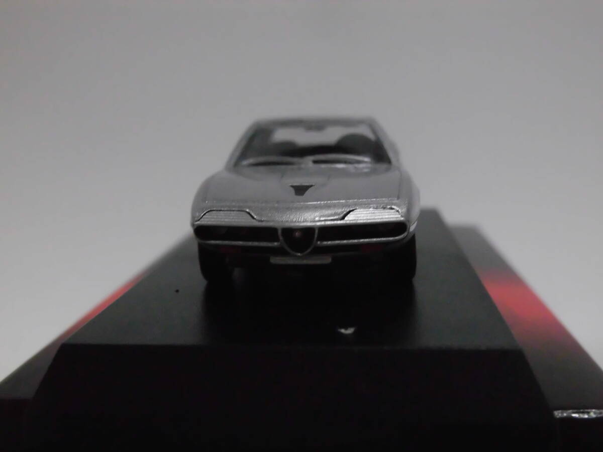 1/64 アルファロメオ 4 モントリオール 銀 絶版品 Alfa Romeo Montreal Silver FR 2593cc V8 220km/h 送料込 の画像9